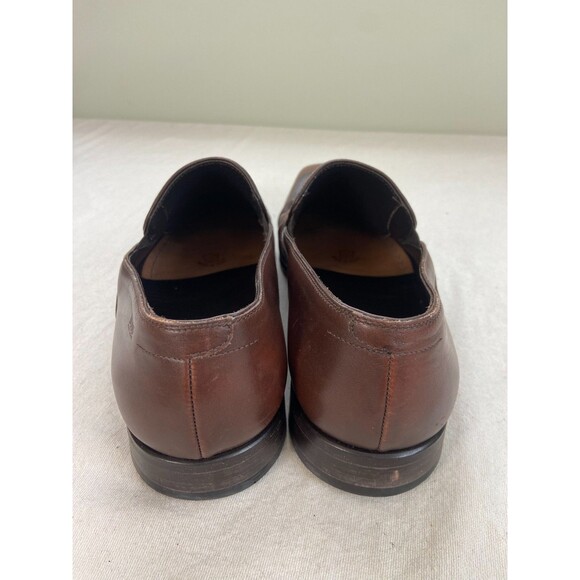 Hugo Boss Men\'s Size 11 Dress Shoe Penny Loafers Brown Leather Made in Italy main image 4
